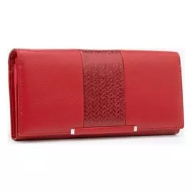 Кошелёк женский, 3 отдела на магнитах, цвет красный