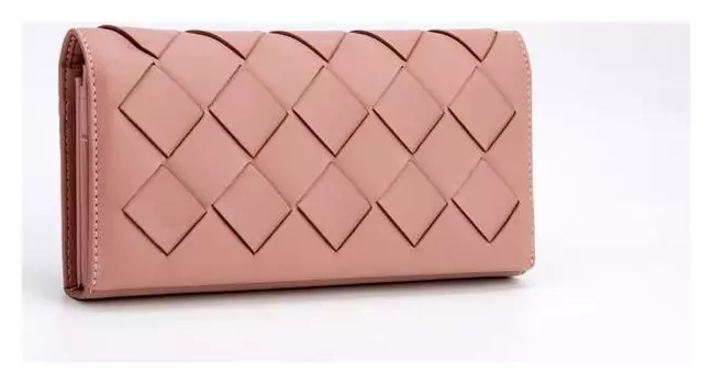 Кошелёк женский, 3 отдела на магнитах, цвет пудра