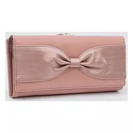 Кошелёк женский, 3 отдела на магнитах, цвет пудра