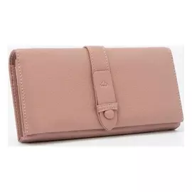Кошелёк женский, 3 отдела на магнитах, цвет розовый