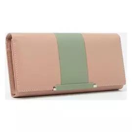 Кошелёк женский, 3 отдела на магнитах, цвет розовый