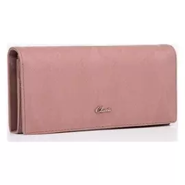 Кошелёк женский, 3 отдела на магнитах, цвет розовый