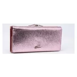 Кошелёк женский, 3 отдела на магнитах, цвет розовый