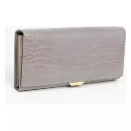 Кошелёк женский, 3 отдела на магнитах, цвет серый
