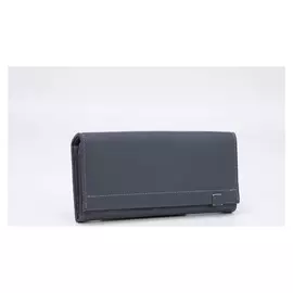 Кошелёк женский, 3 отдела на магнитах, цвет тёмно-серый