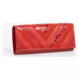 Кошелёк женский, 4 отдела на магнитах, цвет алый