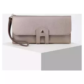 Кошелёк женский, отдел на клапане, цвет бронзовый