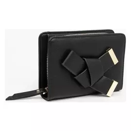 Кошелёк женский, отдел на кнопках, цвет чёрный