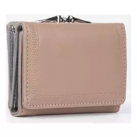 Кошелёк женский, отдел на кнопке, цвет бежевый