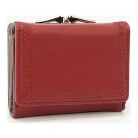 Кошелёк женский, отдел на кнопке, цвет бордовый