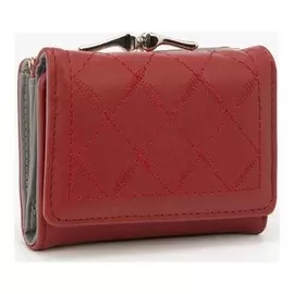 Кошелёк женский, отдел на кнопке, цвет бордовый
