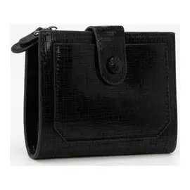 Кошелёк женский, отдел на кнопке, цвет чёрный