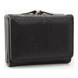 Кошелёк женский, отдел на кнопке, цвет чёрный