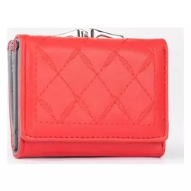 Кошелёк женский, отдел на кнопке, цвет красный