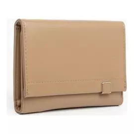 Кошелёк женский, отдел на магнитах, цвет бежевый