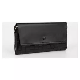 Кошелёк женский, отдел на магнитах, цвет чёрный