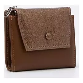 Кошелёк женский, отдел на магните, цвет коричневый
