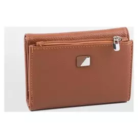 Кошелёк женский, отдел на магните, цвет рыжий