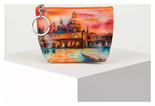 Кошелёк женский, отдел на молнии, цвет оранжевый