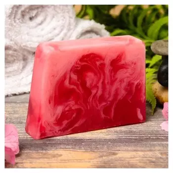 Косметическое мыло для бани и сауны "Малиновое настроение","добропаровъ", 100 гр.