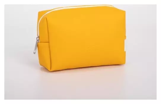 Косметичка дорожная, отдел на молнии, цвет жёлтый