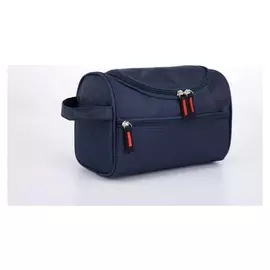 Косметичка дорожная, отдел на молнии, наружный карман, цвет синий