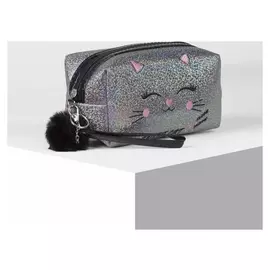 Косметичка дорожная, отдел на молнии, с ручкой, цвет чёрный