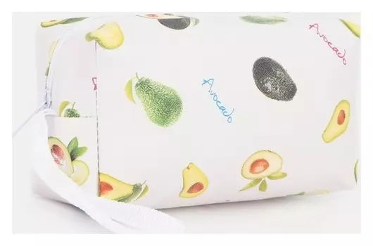 Косметичка на молнии, цвет белый