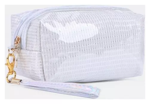 Косметичка на молнии, цвет белый