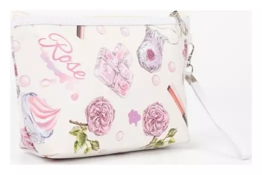 Косметичка на молнии, цвет белый