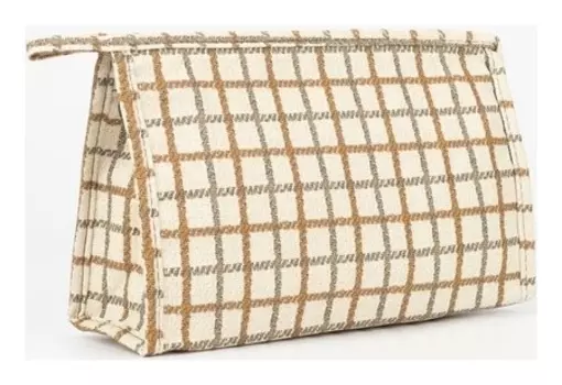 Косметичка на молнии, цвет белый