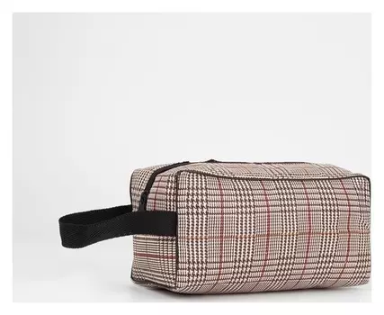 Косметичка на молнии, цвет бежевый