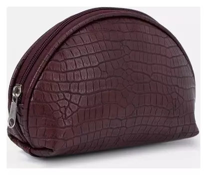 Косметичка на молнии, цвет бордовый
