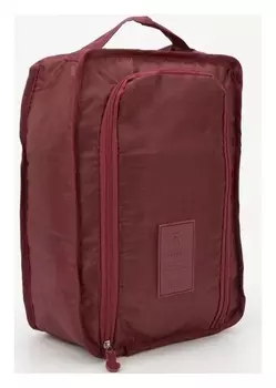 Косметичка на молнии, цвет бордовый