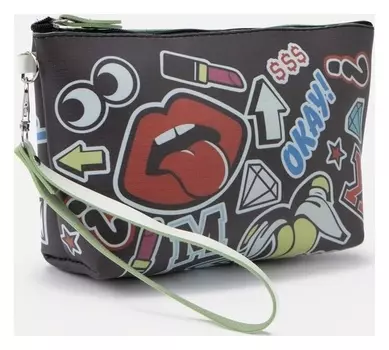 Косметичка на молнии, цвет чёрный