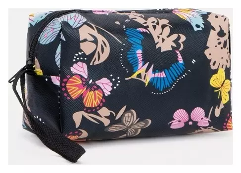 Косметичка на молнии, цвет чёрный