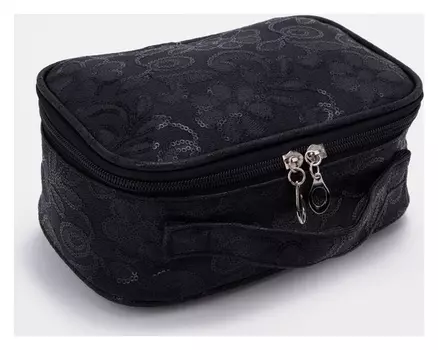 Косметичка на молнии, цвет чёрный