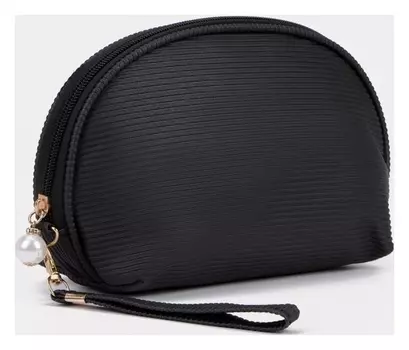 Косметичка на молнии, цвет чёрный