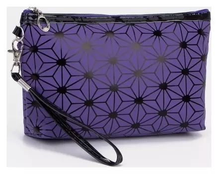 Косметичка на молнии, цвет фиолетовый