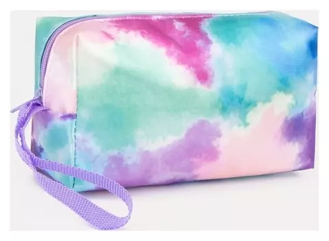 Косметичка на молнии, цвет фиолетовый