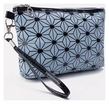Косметичка на молнии, цвет голубой