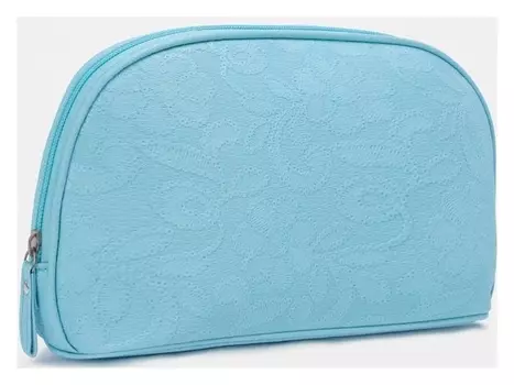 Косметичка на молнии, цвет голубой