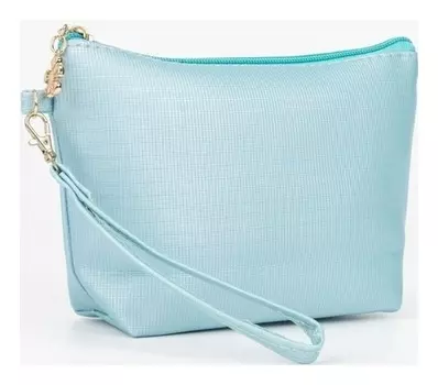 Косметичка на молнии, цвет голубой