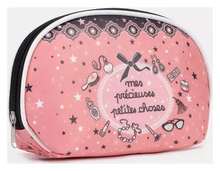 Косметичка на молнии, цвет розовый