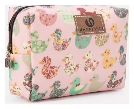 Косметичка на молнии, цвет розовый