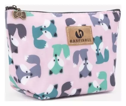 Косметичка на молнии, цвет розовый