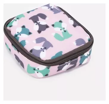 Косметичка на молнии, цвет розовый