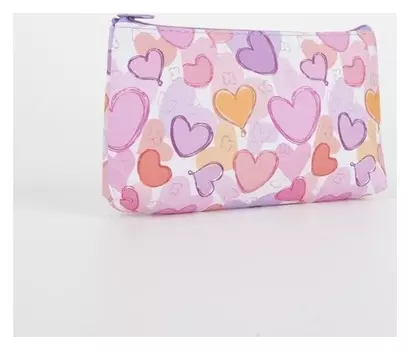 Косметичка на молнии, цвет розовый