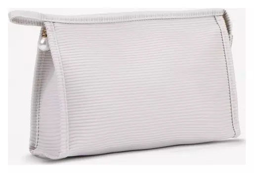 Косметичка на молнии, цвет серый