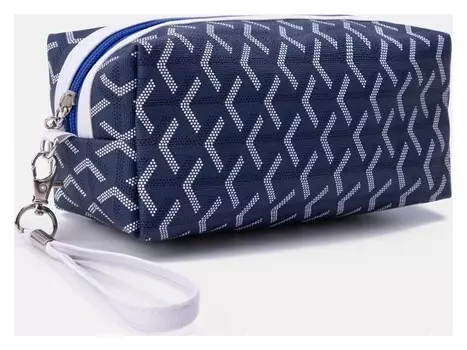 Косметичка на молнии, цвет синий